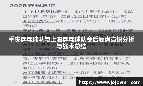 重庆乒乓球队与上海乒乓球队赛后复盘意识分析与战术总结